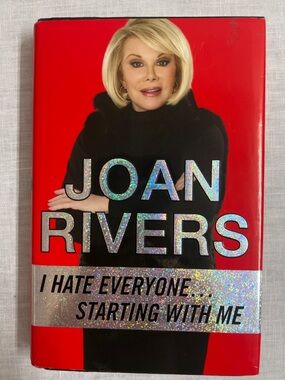 🌞 I Hate Everyone...Starting with Me  by Joan Rivers Cassic Bold Red Back Cover